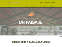 Tablet Screenshot of cabanasypensioneslalobina.com